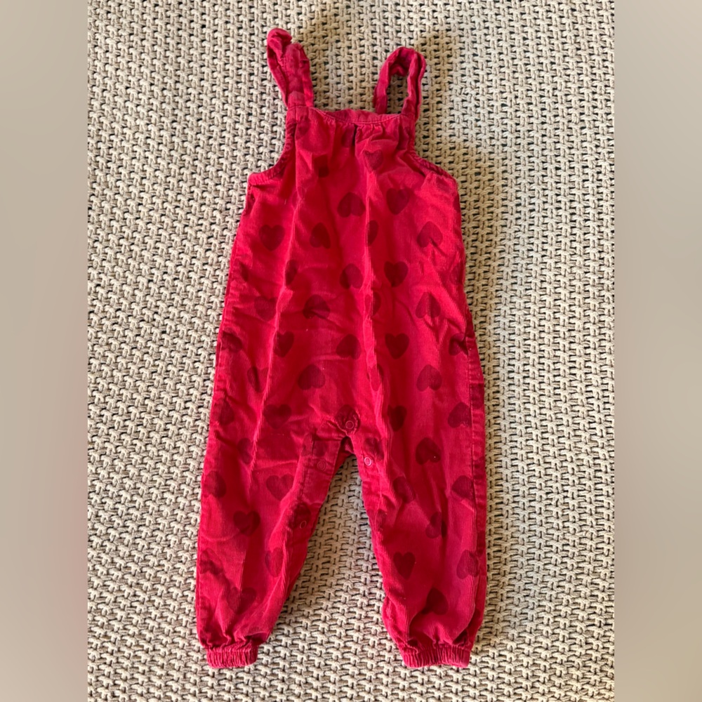 Cat & Jack Red Heart Kids Overalls